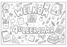 Voorbeeld - Kleurplaten - welkom in de klas - Pagina 3