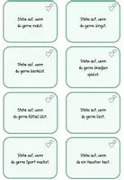 Vorschau - Spiele - Stehe auf, wenn … Kennenlernen & Soziales | Bewegungsspiel | 1.-4. Klasse | 24 Bewegungskarten - Seite 1