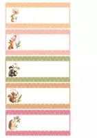 Voorbeeld - Naamkaartjes thema bloemenbos - Voorblad