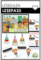 Vorschau - Fördermaterial/Inklusion - Lesepass Leseeulen – Leseförderung & Lesemotivation | 1.–4. Klasse - Deckblatt