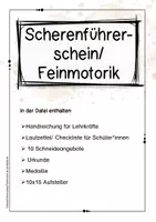 Vorschau - Arbeitsblätter - Scherenführerschein für die 1. Klasse (Feinmotorik) - Seite 2