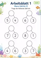 Vorschau - Arbeitsblätter - Rechendreiecke bis 20 | Mathematik Klasse 1 | 7 Arbeitsblätter als PDF - Seite 1