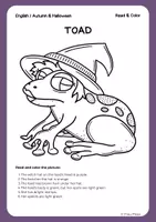 Vorschau - Arbeitsblätter - KOSTENLOS: Halloween Read and Color | Reading Comprehension - Seite 1