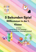 Vorschau - Stundenentwürfe - 5 Sekunden Spiel – Willkommen in der 1. Klasse | Kennenlernen, Schulstart & Sprachförderung - Deckblatt