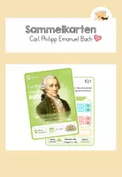 Vorschau - Spiele - Komponisten-Sammelkarte: Carl Philipp Emanuel Bach - Deckblatt