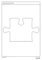 Vorschau - Mal- und Bastelvorlagen - Blanko Puzzleteile für ein Gemeinschaftsprojekt - Seite 3