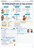 Vorschau - Arbeitsblätter - Englisch Sprechen Arbeitsheft Klasse 5 bis 6 kleine Dialoge sicher führen - Seite 1