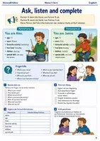 Vorschau - Arbeitsblätter - Englisch Sprechen Arbeitsheft Klasse 5 bis 6 kleine Dialoge sicher führen - Seite 3