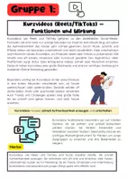 Vorschau - Stationenlernen - Social-Media-Formate Gruppenarbeit - Seite 1