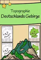 Vorschau - Arbeitsblätter - Topographie - Deutschlands Gebirge - Deckblatt