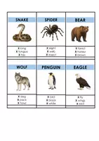 Vorschau - Bildkarten - DANGEROUS ANIMALS Guess The Word (More 3 Unit 4) Vocabulary Game - Seite 2