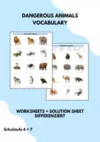 Vorschau - Arbeitsblätter - Dangerous Animals Matching Exercise (More 3 Unit 4) - Deckblatt