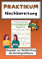 Vorschau - Spiele - Nach dem Betriebspraktikum | Bingo- Spiel | Austausch - Deckblatt