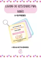 Vista previa - Tarjetas / Manipulativos - Llavero de Actividades para Bebés (0-12 meses) | Más de 60 Actividades de Estimulación Temprana - Portada