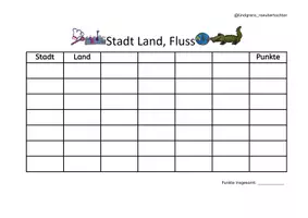 Vorschau - Spiele - Vorlagen für Stadt, Land, Fluss - Seite 2