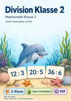 Vorschau - Arbeitsblätter - Division und Geteiltaufgaben Klasse 2 | Materialpaket | 20 PDFs mit 140 Arbeitsblättern - Seite 1