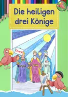 Vorschau - Arbeitsblätter - Kunst Weihnachten, Heilige 3 Könige, Ausmalbild - Deckblatt
