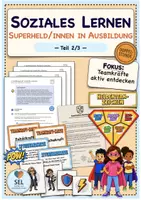 Vorschau - Stundenentwürfe - Soziales Lernen: Sozialtraining "Superhelden in Ausbildung" - Teil 2 (Doppelstunde) / Klassengemeinschaft stärken / Klasse 2-4 / Schuljahresbeginn - Deckblatt