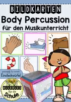Vorschau - Spiele - Bildkarten Body Percussion für Einsteckwürfel - Deckblatt