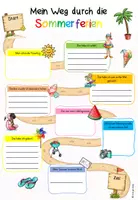 Vorschau - Arbeitsblätter - Sommerferien Reflexion – Arbeitsblatt für die Grundschule | Kreativer Ferienrückblick - Seite 2