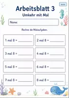 Vorschau - Arbeitsblätter - Geteilt durch 8 | Mathematik Klasse 2 | 7 Arbeitsblätter als PDF - Seite 3