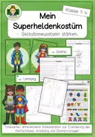 Vorschau - Stundenentwürfe - Mein Superheldenkostüm: Selbstbewusstsein stärken (Kunst Grundschule Klassen 1–4) - Seite 1