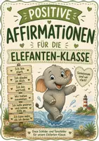 Vorschau - Präsentationen/Tafelbilder - Affirmationen Türschilder - Elefantenklasse - Elefant - Deckblatt