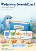 Vorschau - Arbeitsblätter - Wiederholung Geometrie Klasse 2 | Mathematik Klasse 2 | 7 Arbeitsblätter als PDF - Deckblatt