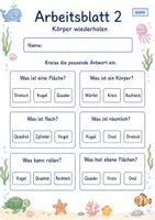 Vorschau - Arbeitsblätter - Wiederholung Geometrie Klasse 2 | Mathematik Klasse 2 | 7 Arbeitsblätter als PDF - Seite 2