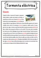 Vista previa - Hojas de trabajo - Tormenta eléctrica – Ficha: texto con huecos, comprensión auditiva y sopa de letras - página 2