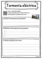 Vista previa - Hojas de trabajo - Tormenta eléctrica – Ficha: texto con huecos, comprensión auditiva y sopa de letras - página 3