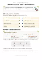 Vorschau - Unterrichtsreihen - Geometrie Klasse 5 – Komplettpaket Grundformen (13 AB) - Seite 1