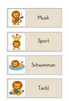Vorschau - Bildkarten - Löwenklasse - Tagestransparenz - Seite 3