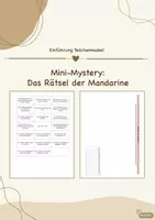 Vorschau - Arbeitsblätter - "Einführung in das Teilchenmodell" - Mystery: Das Rätsel der Mandarine - Deckblatt