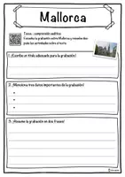 Vista previa - Hojas de trabajo - Mallorca – Ficha: texto con huecos, comprensión auditiva y sopa de letras - página 3