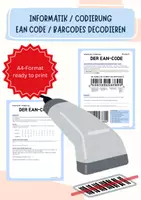 Vorschau - Arbeitsblätter - EAN-Code & Barcodes entschlüsseln (Informatik Codierung, mit Lösungen) - Deckblatt