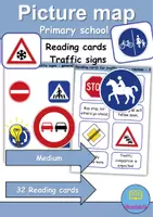 Vorschau - Mal- und Bastelvorlagen - Lesekarten/Bildkarten - Verkehrsschilder / Verkehrszeichen / Traffic signs (Medium) - Englisch - Deckblatt