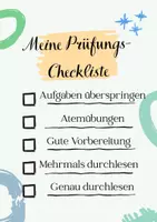 Vorschau - Bildkarten - Prüfungs-Checklisten - Seite 1
