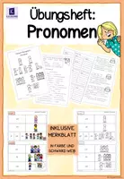 Vorschau - Arbeitsblätter - Personalpronomen - Merkblatt und Übungsheft zu den Pronomen - Deckblatt