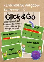 Vorschau - Fördermaterial/Inklusion - Click & Go: Zahlenraum 10 - interaktive pdf - Deckblatt