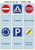 Vorschau - Spiele - Remember it! / Matching Pairs: Verkehrsschilder / Verkehrszeichen / Traffic signs (Image-Image) - Englisch - Seite 1