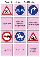 Vorschau - Spiele - Remember it! / Matching Pairs: Verkehrsschilder / Verkehrszeichen / Traffic signs (Image-Image) - Englisch - Seite 3