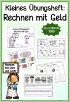 Vorschau - Unterrichtsreihen - Rechnen mit Geld im Zahlenraum 1000 - kleines Übungsheft - Seite 1