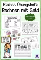 Vorschau - Unterrichtsreihen - Rechnen mit Geld im Zahlenraum 1000 - kleines Übungsheft - Deckblatt