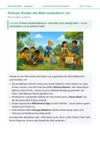 Vorschau - Arbeitsblätter - Können Kinder die Welt verändern? Ja! – AB 10 - Deckblatt