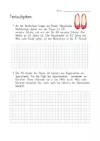 Vorschau - Arbeitsblätter - Textaufgaben Ende Klasse 2 / Anfang Klasse 3 mit Lösungsblatt - Deckblatt