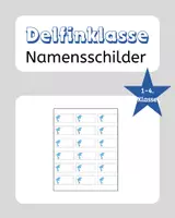 Vorschau - Bildkarten - Delfinklasse Namensschilder Grundschule - Deckblatt