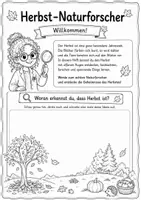 Vorschau - Stundenentwürfe - Herbst | Kostenloses Freebie | Sachunterricht Grundschule Klasse 1-4 - Seite 1