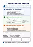 Vorschau - Arbeitsblätter - Wörtliche Rede Lernmalbuch Klasse 5–6 - Seite 1