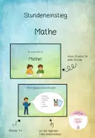 Vorschau - Präsentationen/Tafelbilder - Mathe: Stundentransparenz/ Stundeneinstieg - Deckblatt
